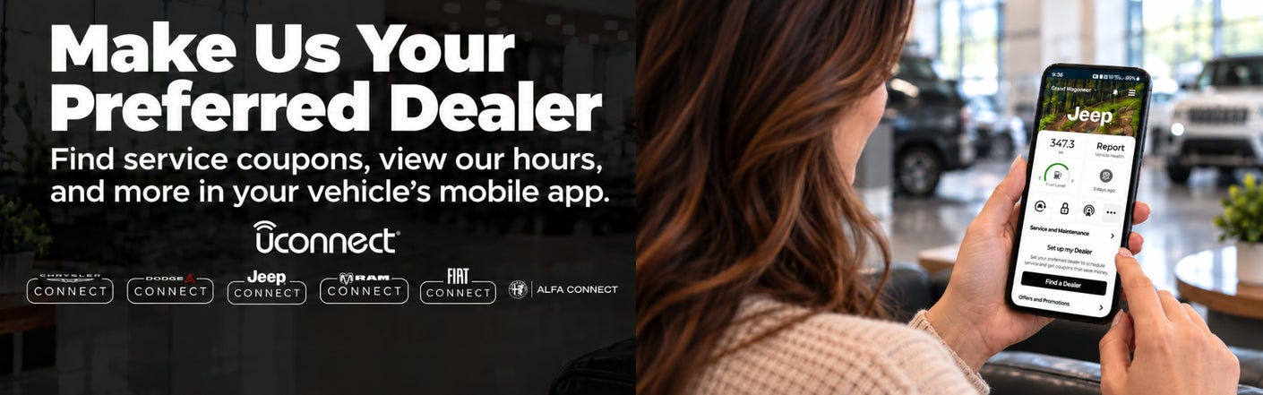 uconnect® make us your preferred dealer | Norristown CDJR in Norristown PA