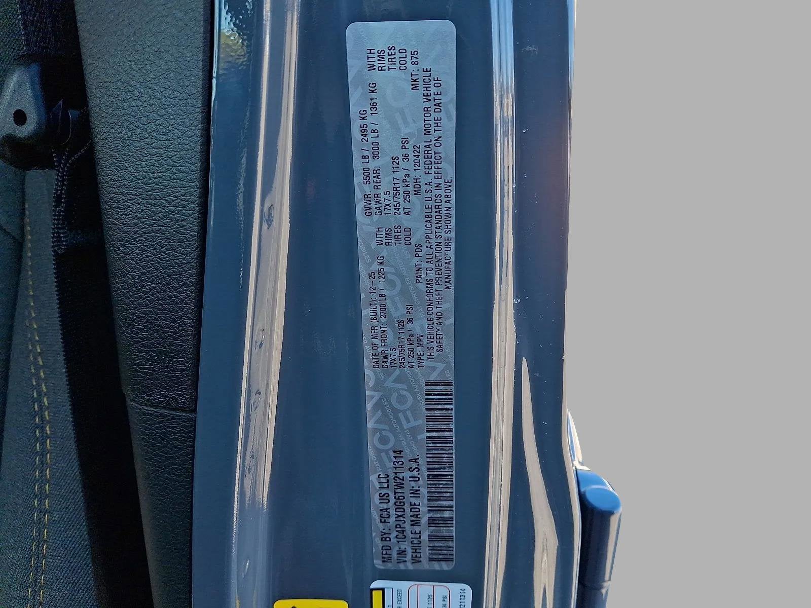 2026 Jeep Wrangler WRANGLER 4-DOOR SPORT S