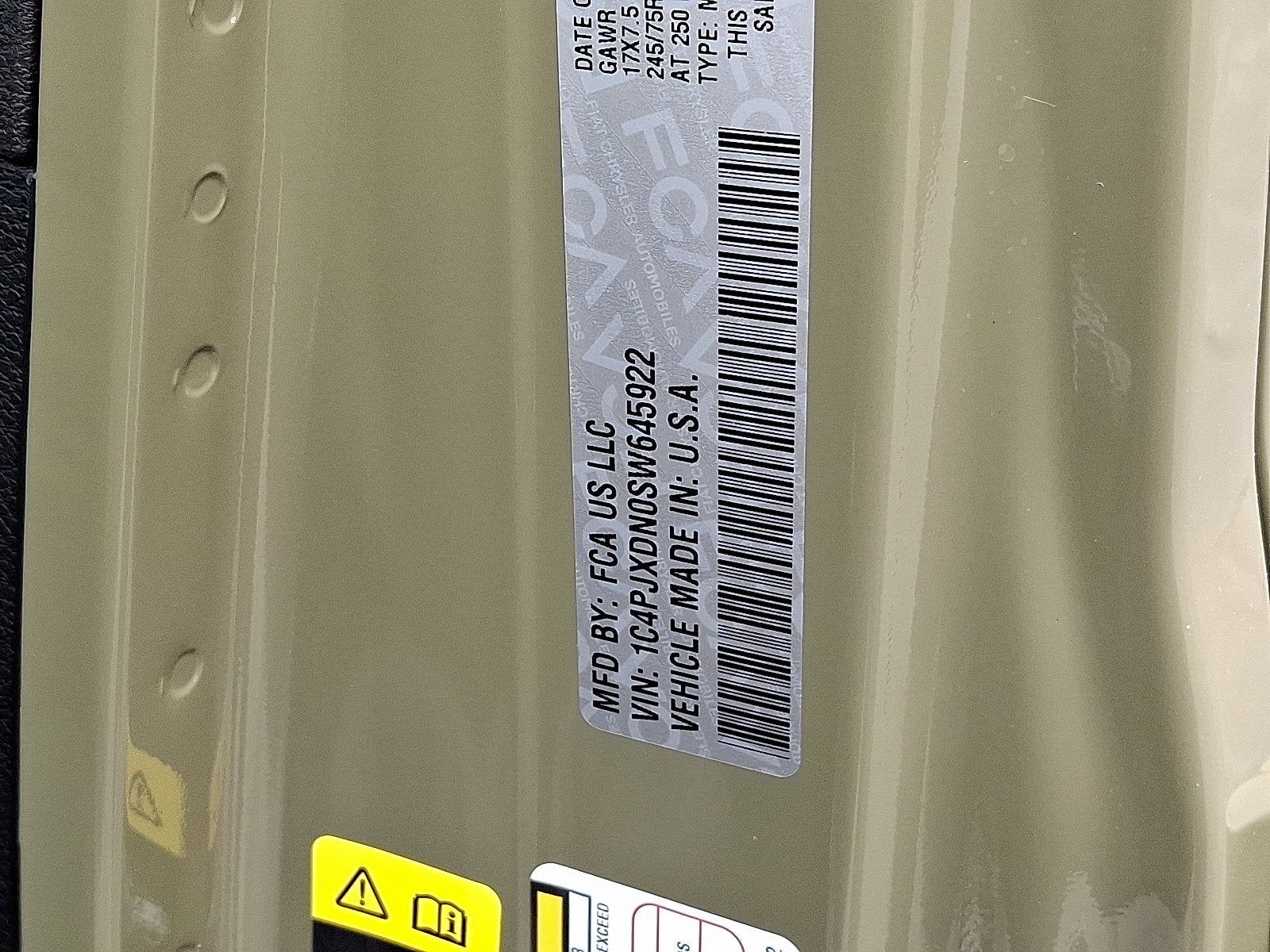 2025 Jeep Wrangler WRANGLER 4-DOOR SPORT S