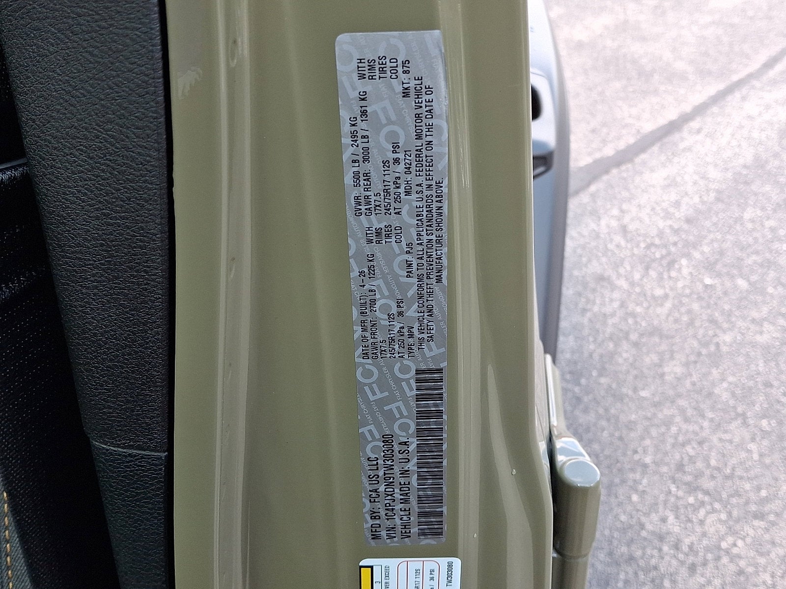 2026 Jeep Wrangler WRANGLER 4-DOOR SPORT S