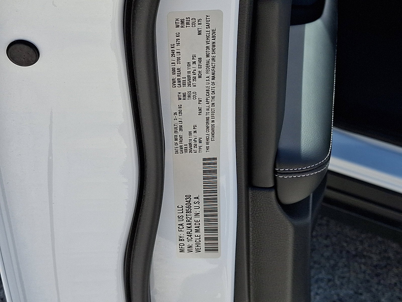 2026 Jeep Grand Cherokee GRAND CHEROKEE L LAREDO ALTITUDE 4X4