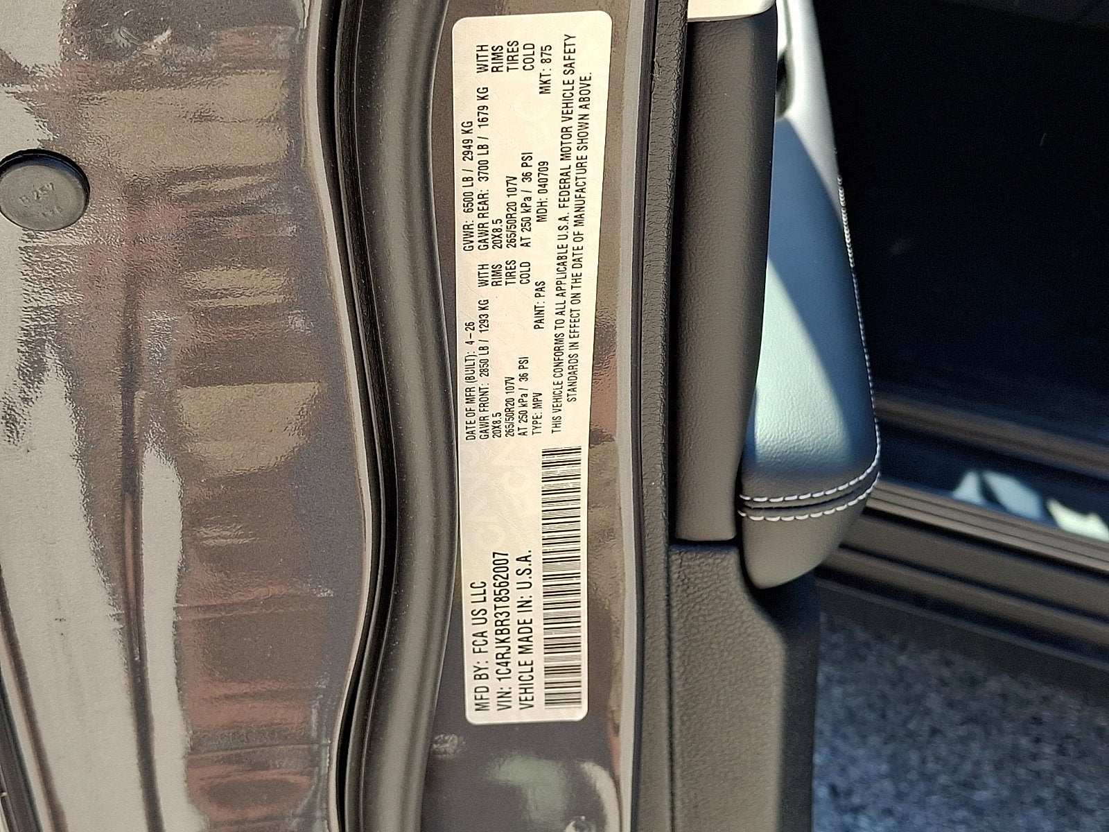 2026 Jeep Grand Cherokee GRAND CHEROKEE L LIMITED 4X4