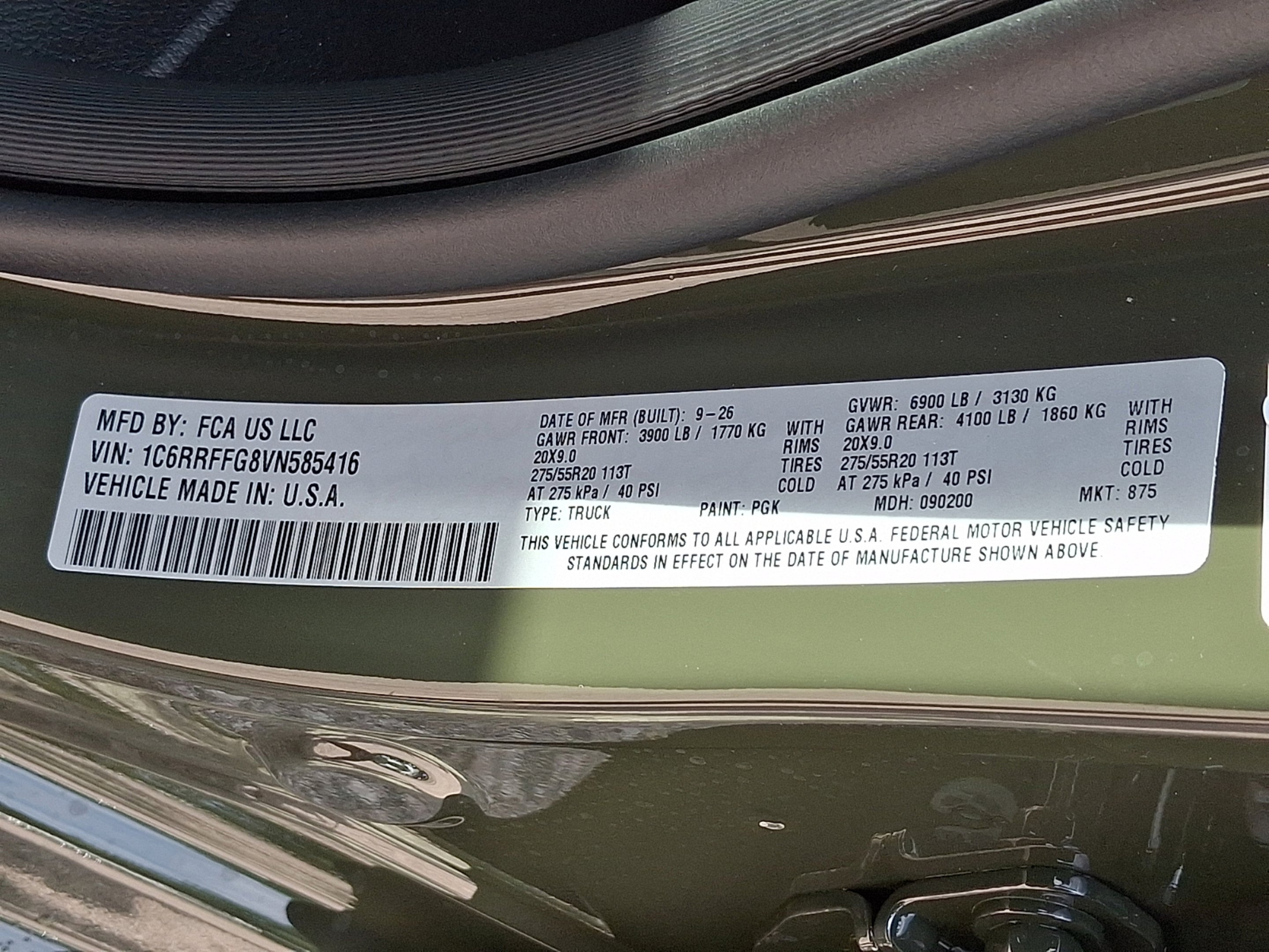 2027 RAM Ram 1500 RAM 1500 BIG HORN CREW CAB 4X4 5'7' BOX