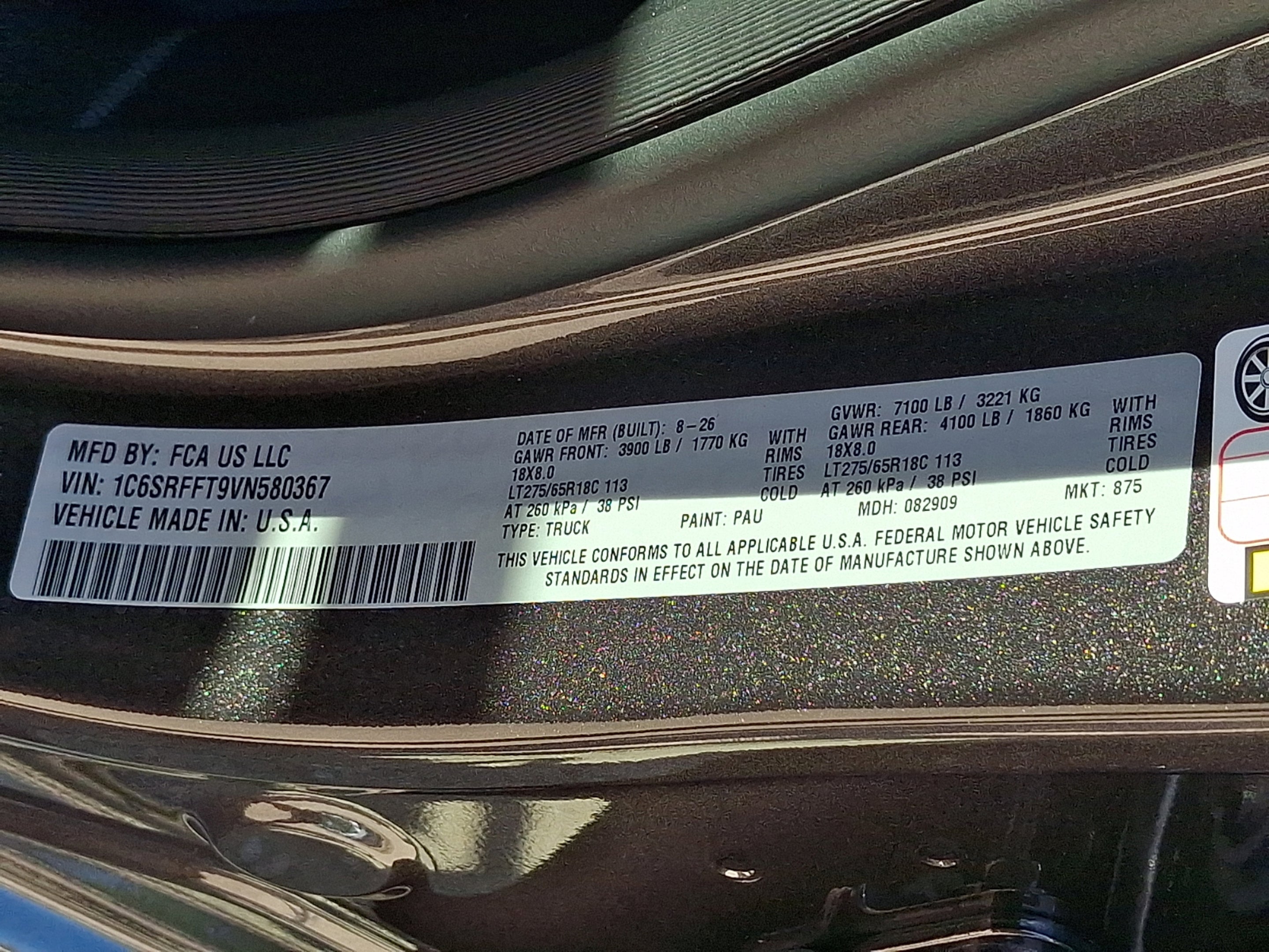 2027 RAM Ram 1500 RAM 1500 BIG HORN CREW CAB 4X4 5'7' BOX