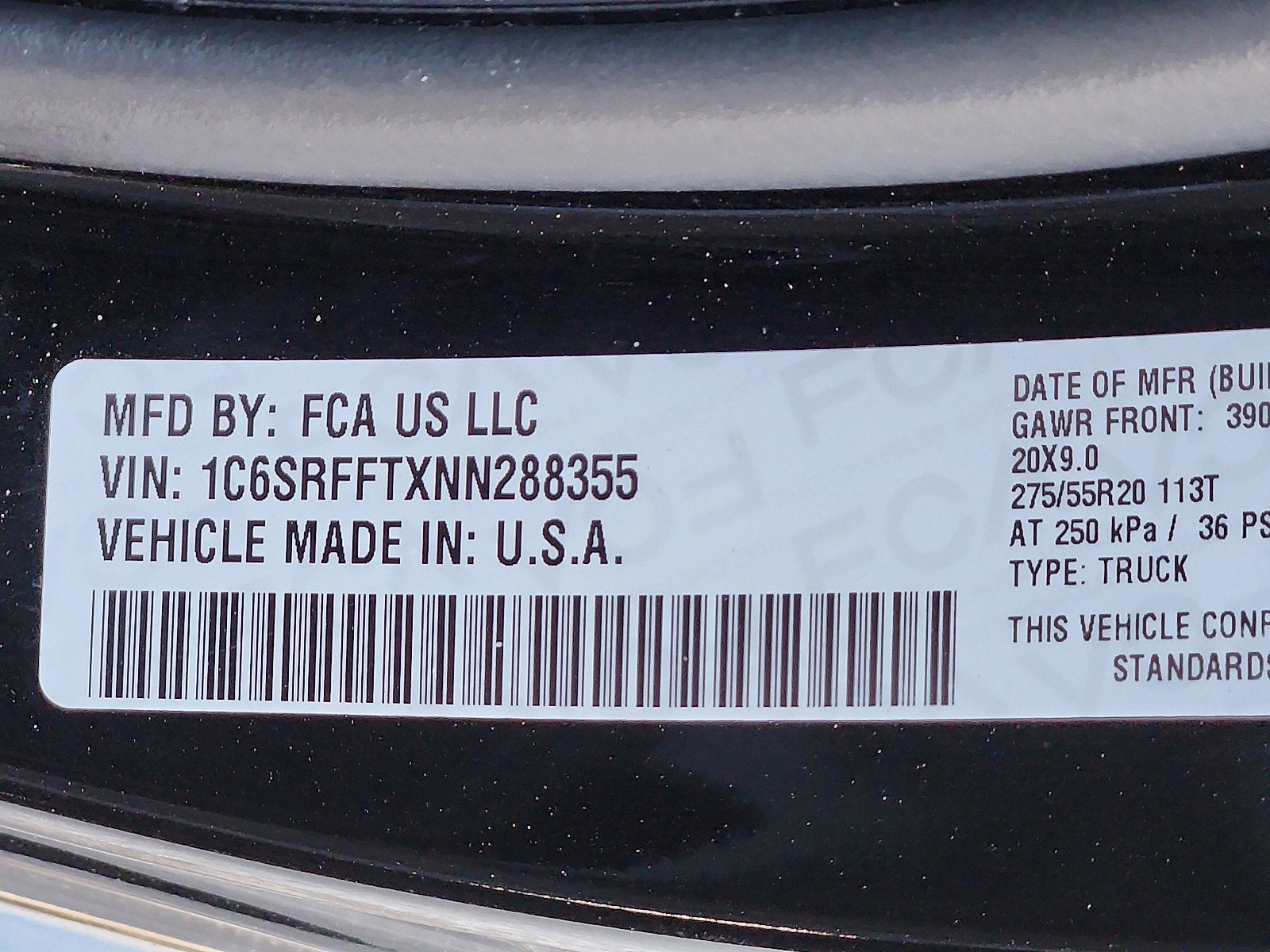 2022 RAM 1500 Big Horn Crew Cab 4x4 5'7' Box