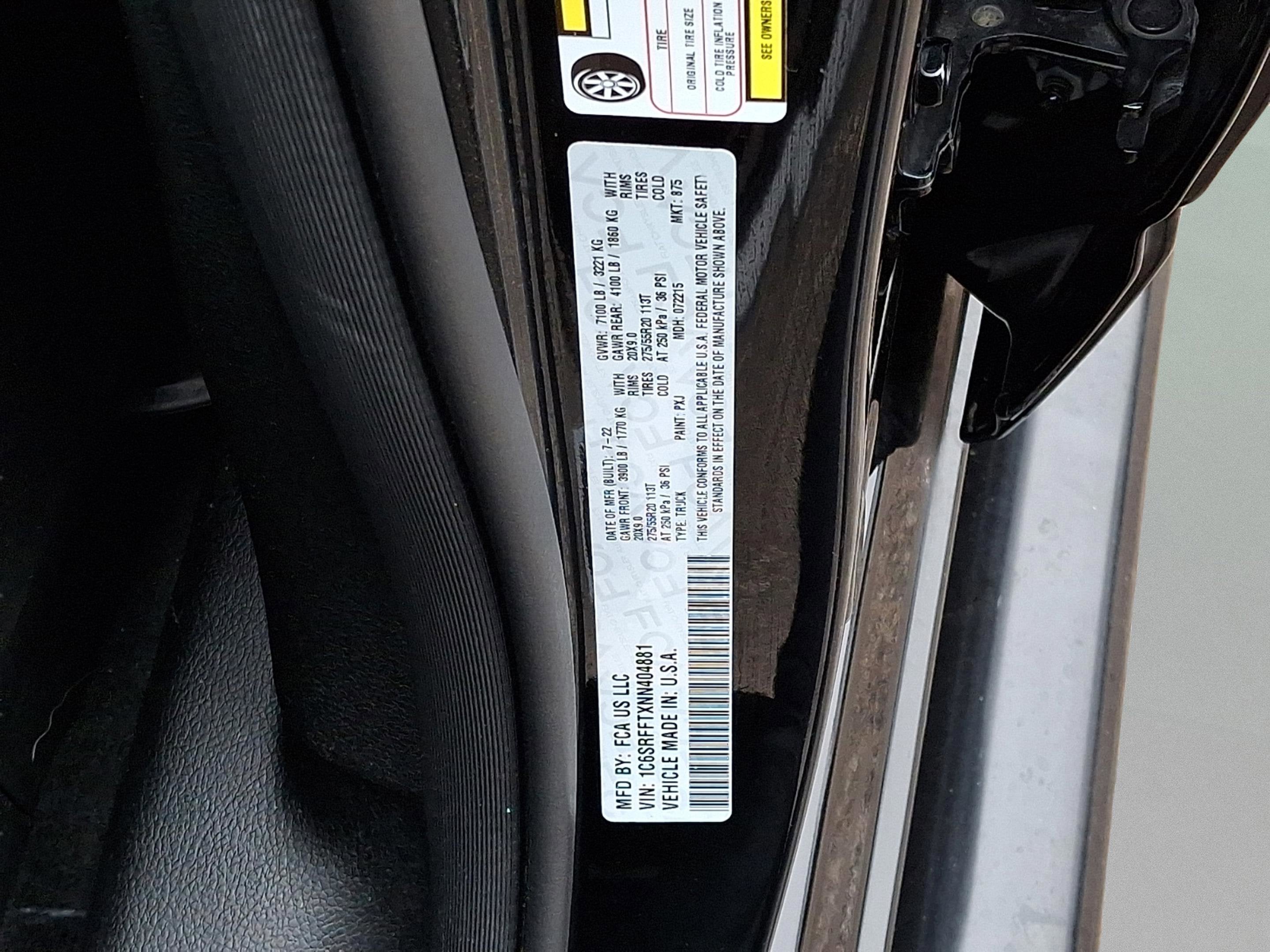 2022 RAM 1500 Big Horn Crew Cab 4x4 5'7' Box