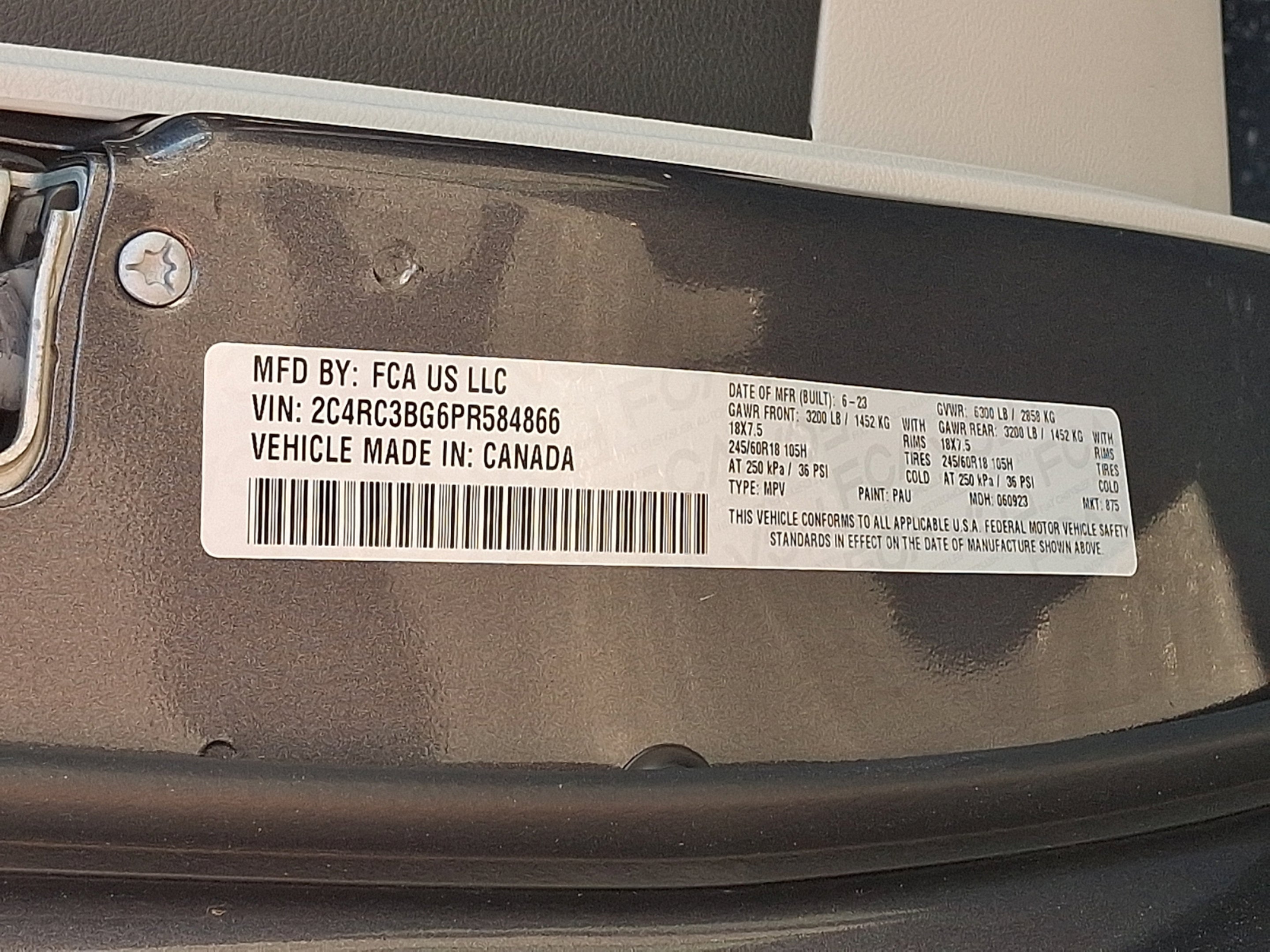 2023 Chrysler Pacifica Touring L AWD