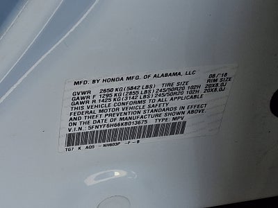 2019 Honda Pilot Touring