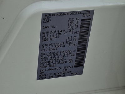 2015 INFINITI QX60 Base