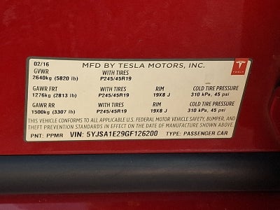 2016 Tesla Model S Base