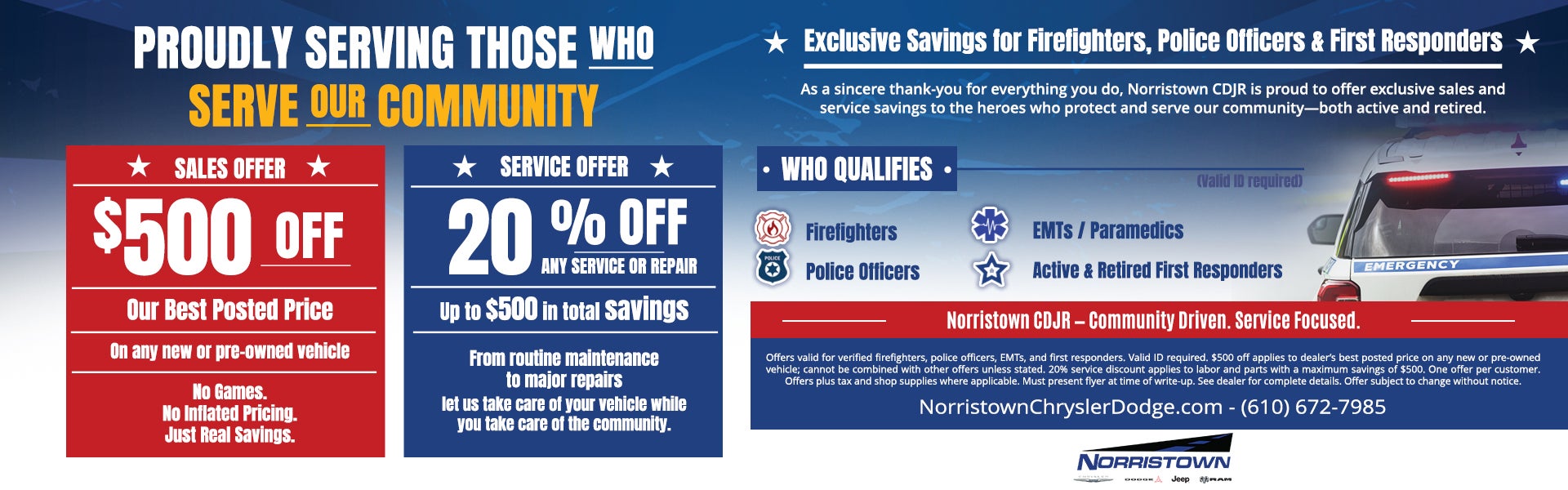 Special Offers for First Responders