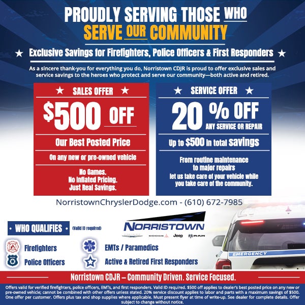 Special Offers for First Responders