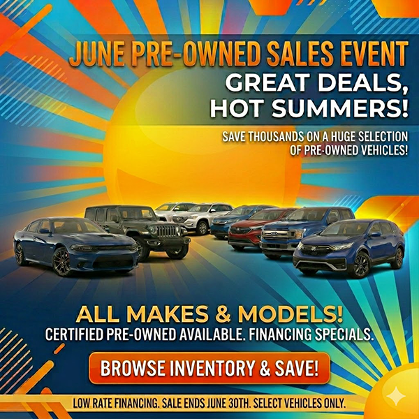 PRE-OWNED SALES EVENT!
