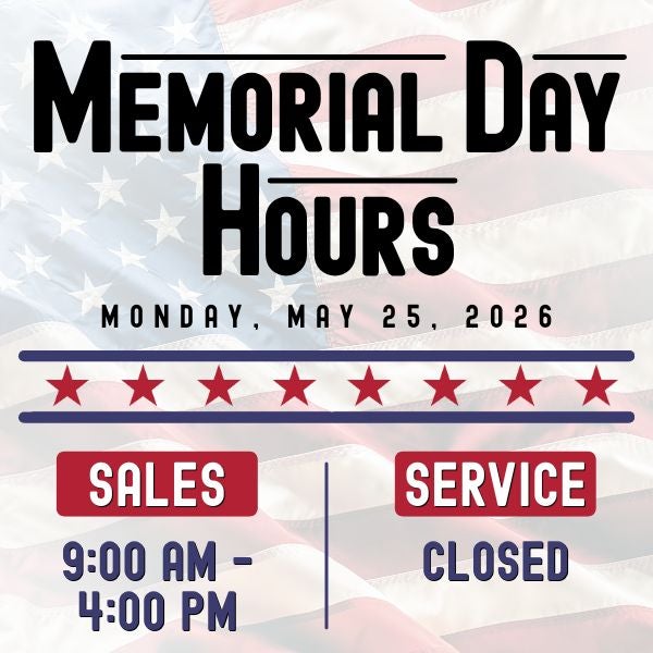 SPECIAL HOURS FOR MEMORIAL DAY