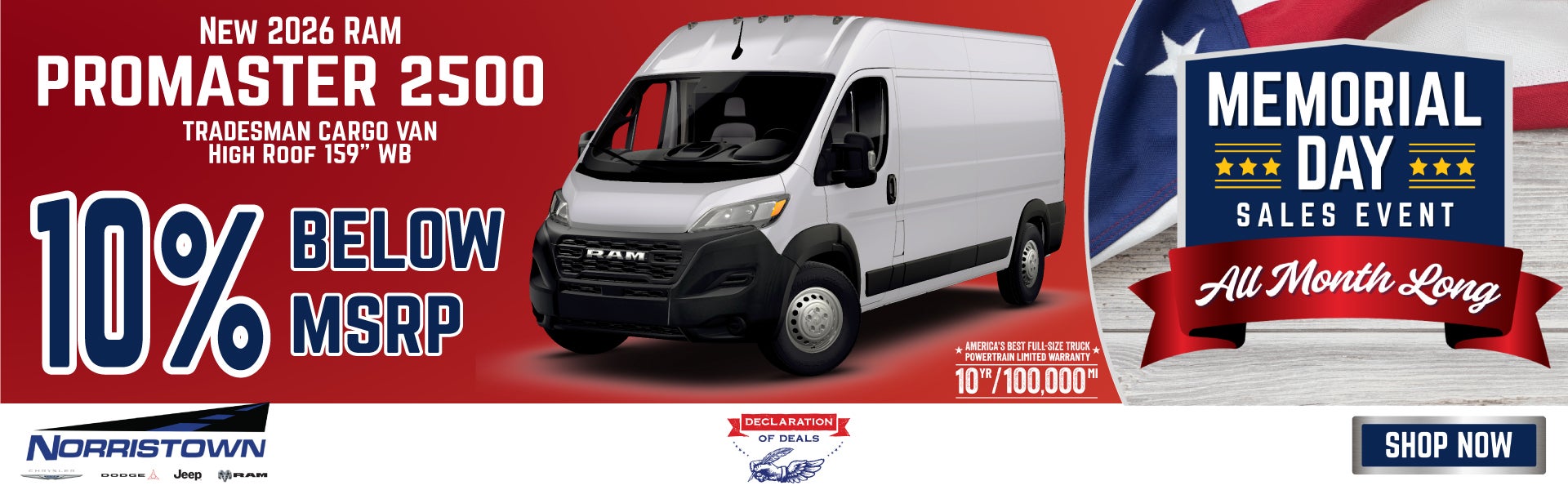 NEW 2026 RAM PROMASTER
