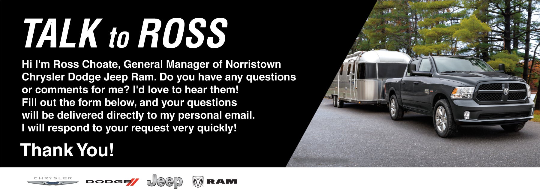 Talk To Ross Choate GM Banner