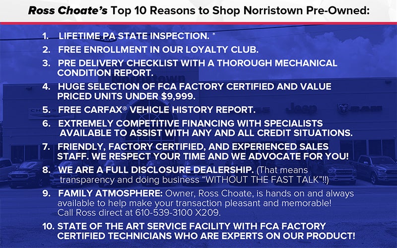 Norristown CDJR in Norristown PA